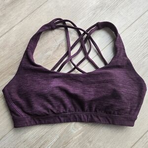 Victoria's Secret GUC Plum Wine Strappy Sports Bralette Women's Medium